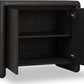 Xolani Two Door Acacia Wood Cabinet in Jaguar