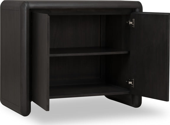 Xolani Two Door Acacia Wood Cabinet in Jaguar