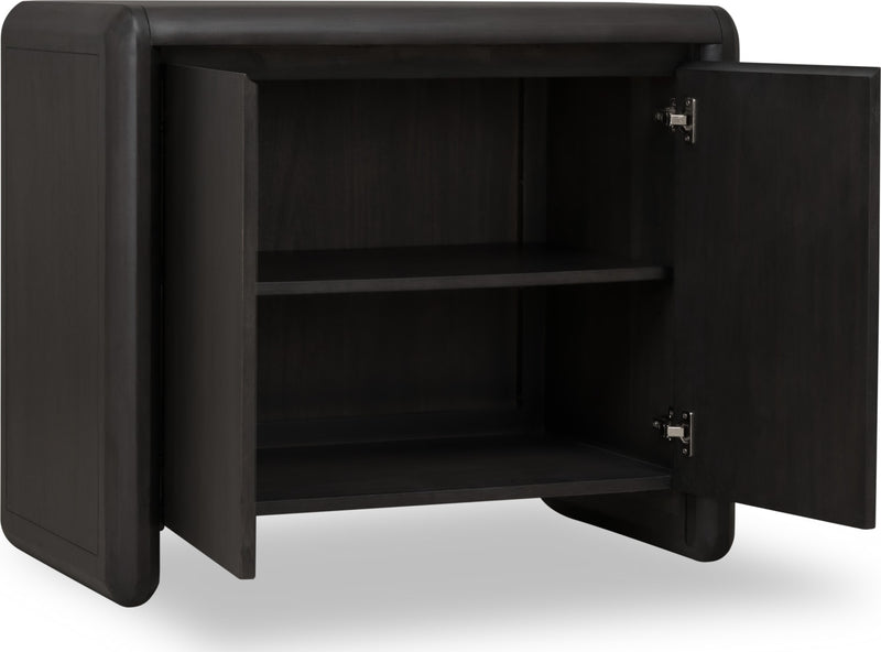 Xolani Two Door Acacia Wood Cabinet in Jaguar