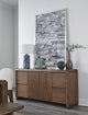 Xolani Two Door Four Drawer Acacia Wood Sideboard in Impala