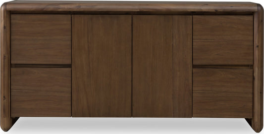 Xolani Two Door Four Drawer Acacia Wood Sideboard in Impala