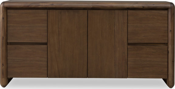 Xolani Two Door Four Drawer Acacia Wood Sideboard in Impala