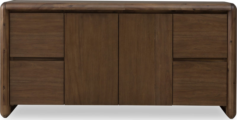 Xolani Two Door Four Drawer Acacia Wood Sideboard in Impala