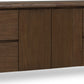 Xolani Two Door Four Drawer Acacia Wood Sideboard in Impala