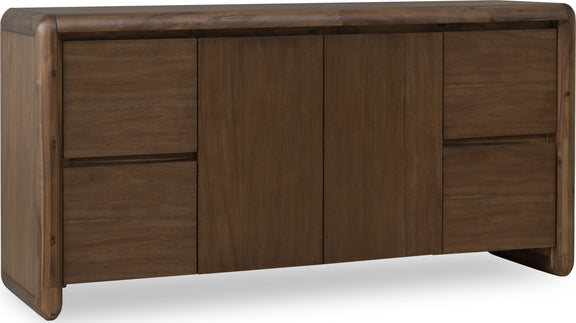 Xolani Two Door Four Drawer Acacia Wood Sideboard in Impala