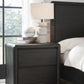 Xolani Two Drawer Acacia Wood Nightstand in Jaguar