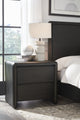 Xolani Two Drawer Acacia Wood Nightstand in Jaguar