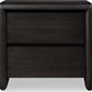 Xolani Two Drawer Acacia Wood Nightstand in Jaguar