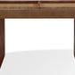 Yeal Leather Upholstered Storage Console Table with Wooden Tray Top