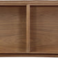 Yeal Leather Upholstered Storage Console Table with Wooden Tray Top