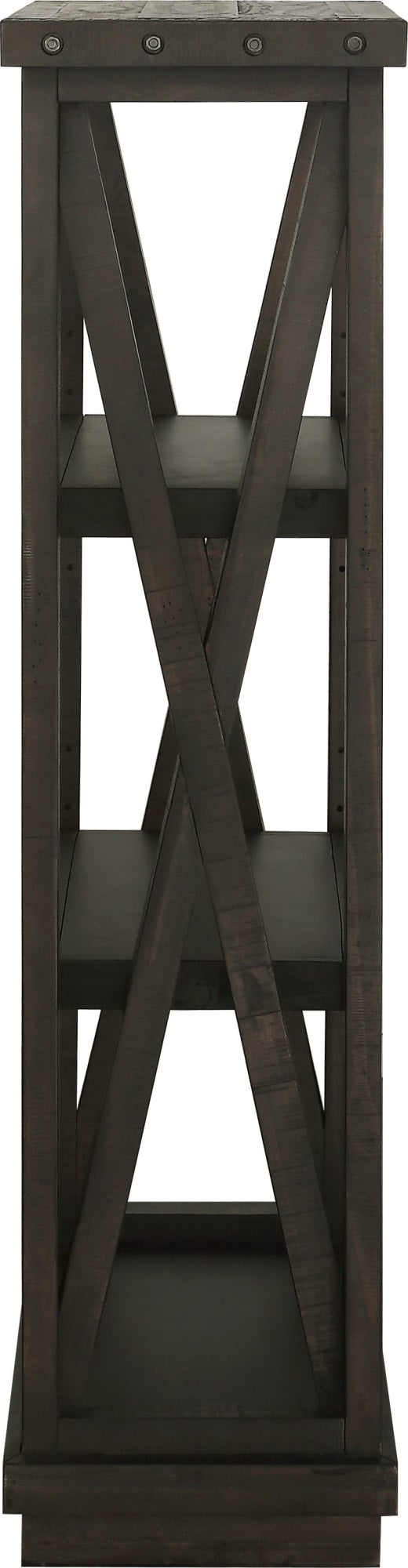 Yosemite Solid Wood 54x39 inch Bookshelf in Cafe