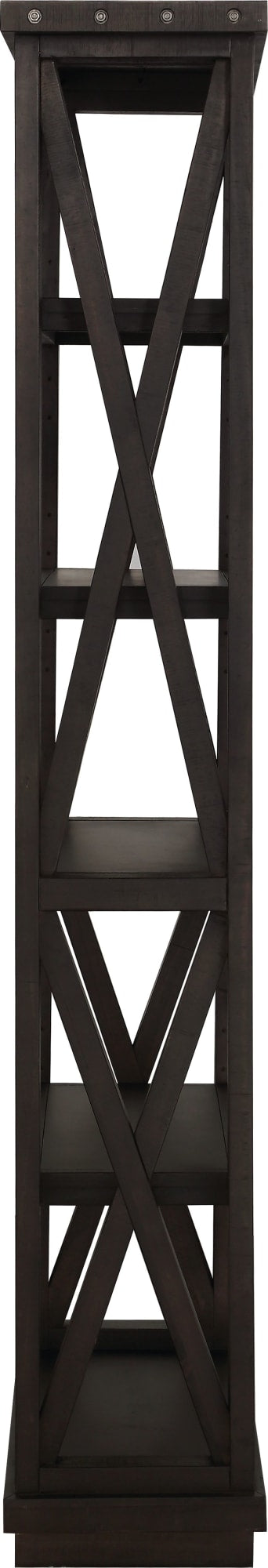 Yosemite Solid Wood 82x39 inch Bookshelf in Cafe