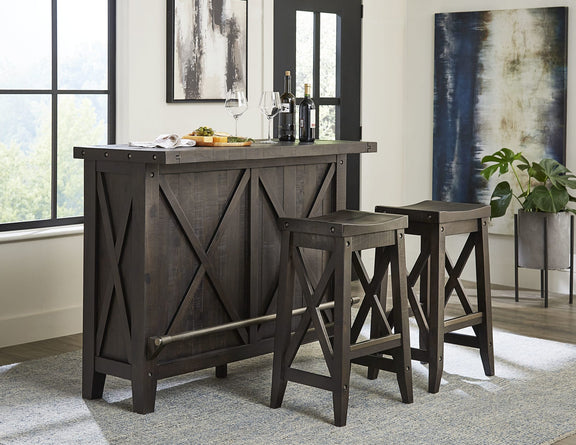 Yosemite Solid Wood Bar Table in Cafe