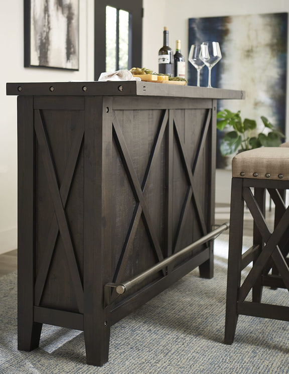 Yosemite Solid Wood Bar Table in Cafe