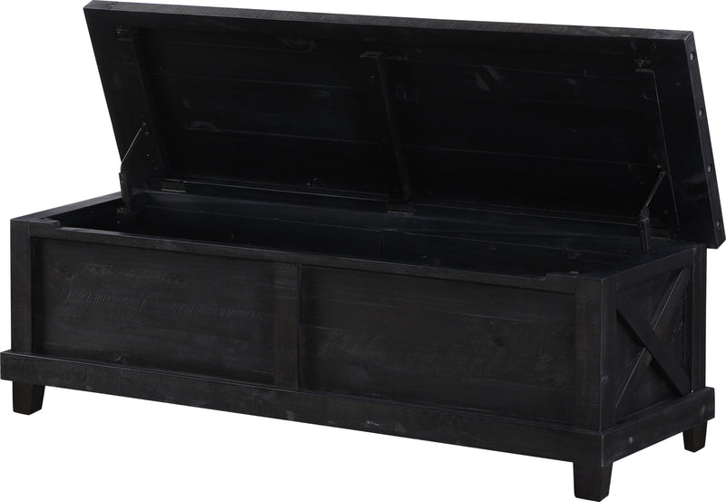 Yosemite Solid Wood Blanket Box in Cafe
