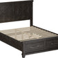 Yosemite California King-size Solid Wood Footboard Storage Bed in Cafe