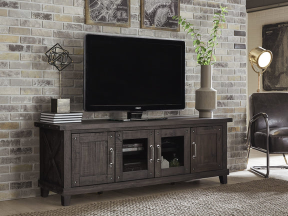 Yosemite Solid Wood Four Door Media Console in Cafe