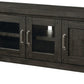 Yosemite Solid Wood Four Door Media Console in Cafe