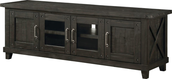 Yosemite Solid Wood Four Door Media Console in Cafe
