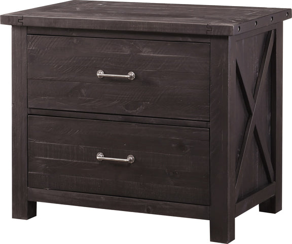 Yosemite Solid Wood Lateral File Cabinet in Cafe