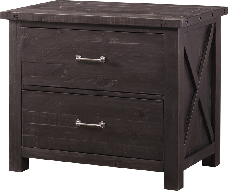 Yosemite Solid Wood Lateral File Cabinet in Cafe