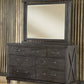 Yosemite Solid Wood Mirror in Cafe