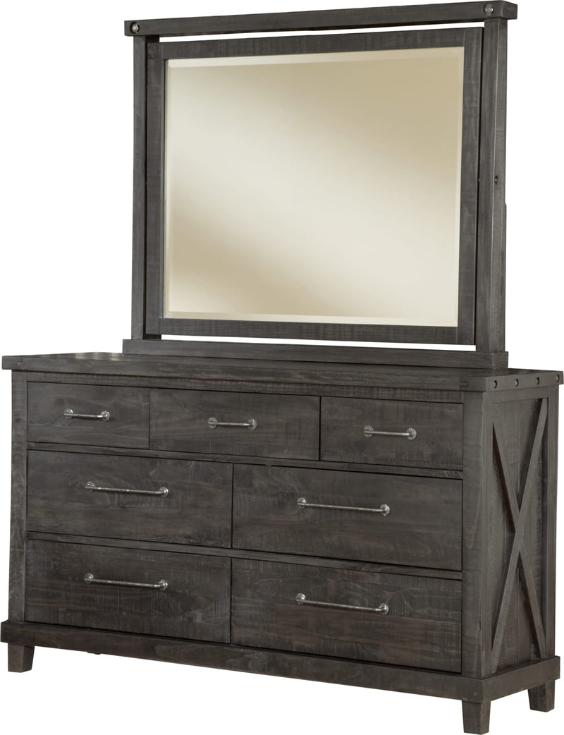 Yosemite Solid Wood Mirror in Cafe