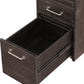 Yosemite Solid Wood Rollling File Cabinet in Cafe