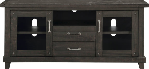 Yosemite Solid Wood Two Drawer Media Console in Cafe