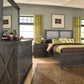 Yosemite King-size Upholstered Footboard Storage Bed in Cafe