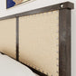 Yosemite King-size Upholstered Footboard Storage Bed in Cafe