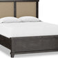 Yosemite California King-size Upholstered Panel Bed in Cafe