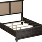 Yosemite California King-size Upholstered Panel Bed in Cafe