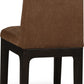 Zamba Chenille Upholstered Acacia Wood Dining Chair in Pineapple and Jaguar