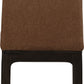 Zamba Chenille Upholstered Acacia Wood Dining Chair in Pineapple and Jaguar