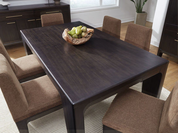 Zamba Chenille Upholstered Acacia Wood Dining Chair in Pineapple and Jaguar