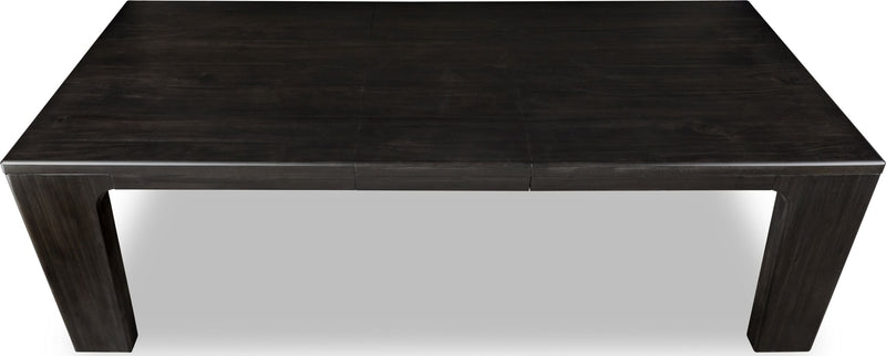 Zamba Extendable Acacia Wood Dining Table in Jaguar