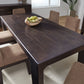 Zamba Extendable Acacia Wood Dining Table in Jaguar