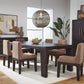 Zamba Extendable Acacia Wood Dining Table in Jaguar