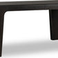 Zamba Extendable Acacia Wood Dining Table in Jaguar