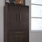 Zamba Four Door One Drawer Acacia Bar Cabinet in Jaguar