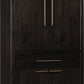 Zamba Four Door One Drawer Acacia Bar Cabinet in Jaguar