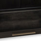 Zamba Four Door One Drawer Acacia Bar Cabinet in Jaguar