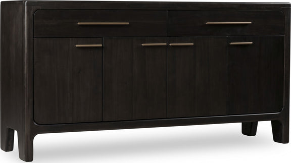 Zamba Four Door Two Drawer Acacia Wood Sideboard in Jaguar