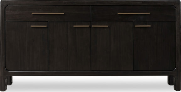 Zamba Four Door Two Drawer Acacia Wood Sideboard in Jaguar