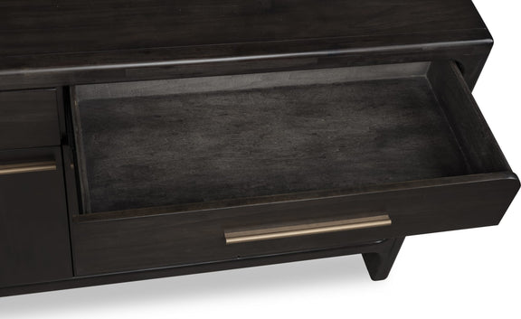 Zamba Four Door Two Drawer Acacia Wood Sideboard in Jaguar