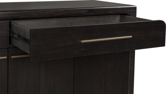 Zamba Four Door Two Drawer Acacia Wood Sideboard in Jaguar