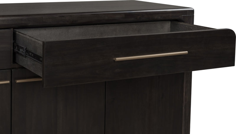 Zamba Four Door Two Drawer Acacia Wood Sideboard in Jaguar