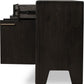Zamba Four Door Two Drawer Acacia Wood Sideboard in Jaguar