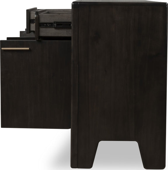 Zamba Four Door Two Drawer Acacia Wood Sideboard in Jaguar